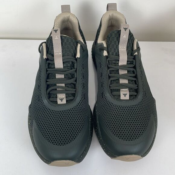 NEW Under Armour Army Green Tan UA Project Rock BSR 5 Men’s 11 Athletic Shoes - Picture 2 of 7